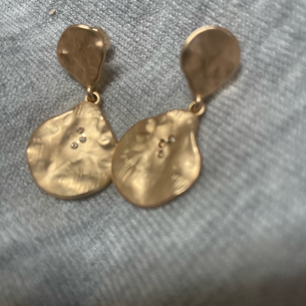 Chico's Textured Gold Earrings